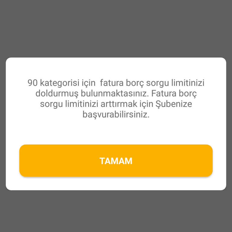 VakıfBank'ta Fatura Sorgulama Kotasına Tepki