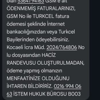Yanlış Kişiye Gönderilen Haciz Mesajları