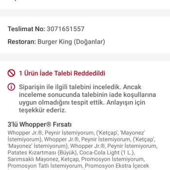 Yanlış Sipariş Ve İade Sorunu: Trendyol GO'da Müşteri Memnuniyetsizliği
