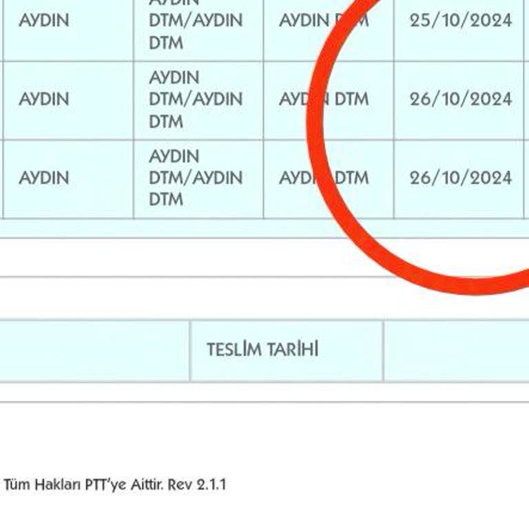 PTT Kargo Dağıtımındaki Gecikmelerden Şikayetçiyim