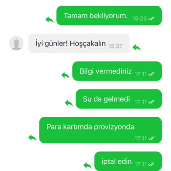 Abant Su Siparişim Defalarca Söylenmesine Rağmen Teslim Edilmedi