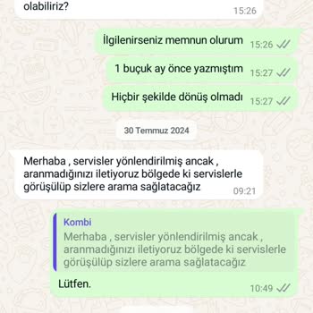 Katılım Emeklilik'te Kombi Bakımı Hizmetinde Sürekli Aksaklık