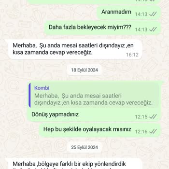 Katılım Emeklilik'te Kombi Bakımı Hizmetinde Sürekli Aksaklık