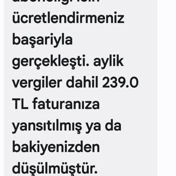 Vodafone Pay Üzerinden Bilgim Dışında Yapılan Haksız Ücretlendirmeler