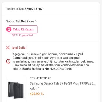 İade Edilen Paranın Gecikmesi