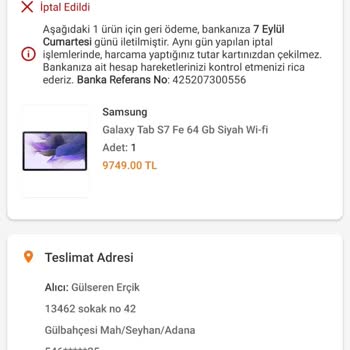 İade Edilen Paranın Gecikmesi
