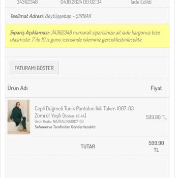 Para İadesi Gecikmesi