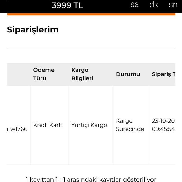Kargoya Verilmeyen Ürün Ve Sessiz Müşteri Hizmetleri