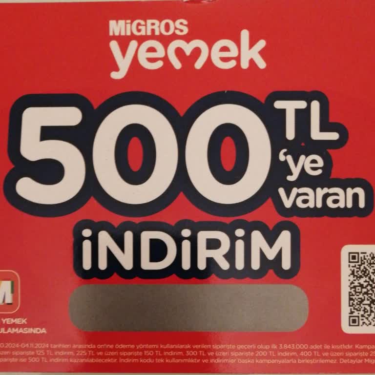Migros Yemek İndirim Kartındaki Beklenmedik Sürpriz