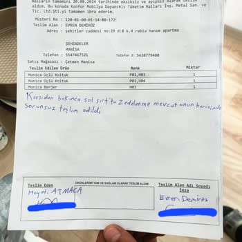 Çetmen Mağazasından Aldığımız Koltuk Takımının Teslimat Sorunu Ve Müşteri Hizmetleri İlgisizliği