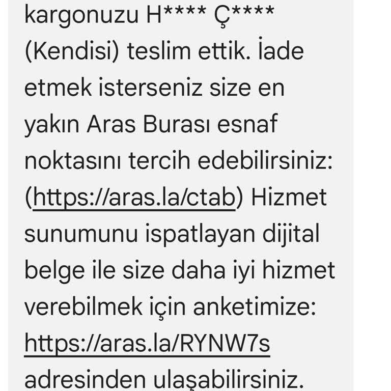 Kayıp Kargo Ve Yanıltıcı Bilgilendirme