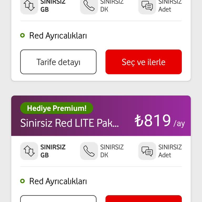 Vodafone'un Uçuk Tarife Fiyatları