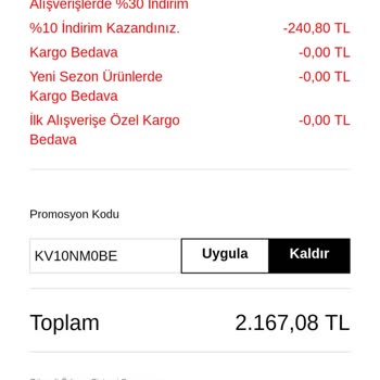 Koton Sipariş Görünmeme Sorunu