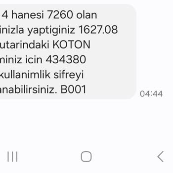 Koton Sipariş Görünmeme Sorunu