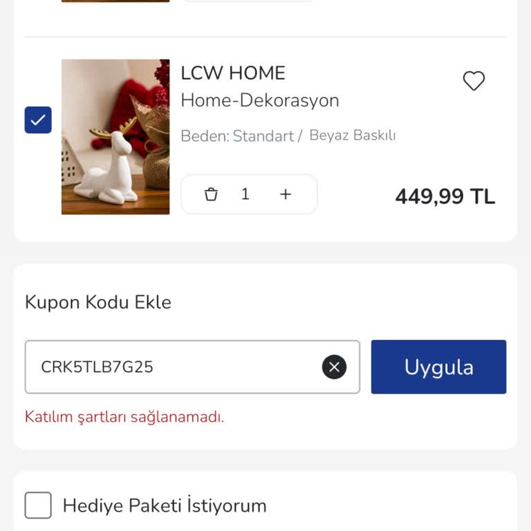 LCW Hediye Çarkı Kullanım Sorunu