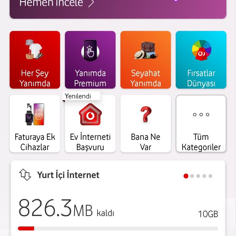Vodafone İnternet Paketim Hızla Tükeniyor