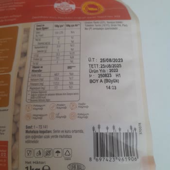 Kuru Fasulyede Kalite Sorunu