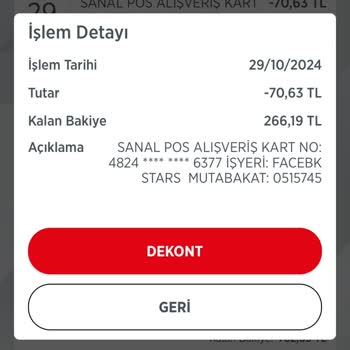 İzinsiz Facebook Ödemeleriyle Mağduriyet