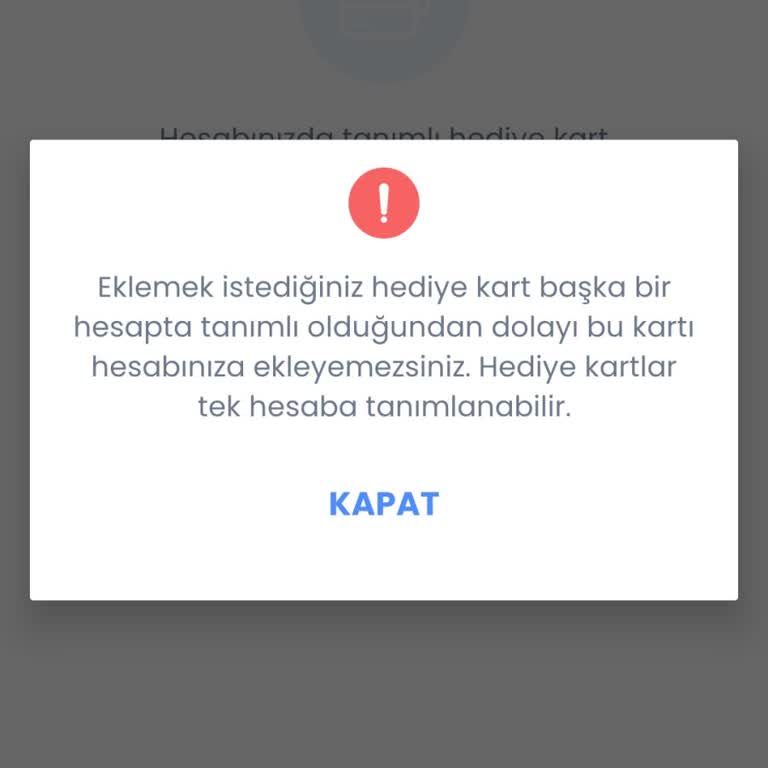 Hediye Kartı Tanımlama Sorunu Ve Müşteri Hizmetleri İlgisizliği