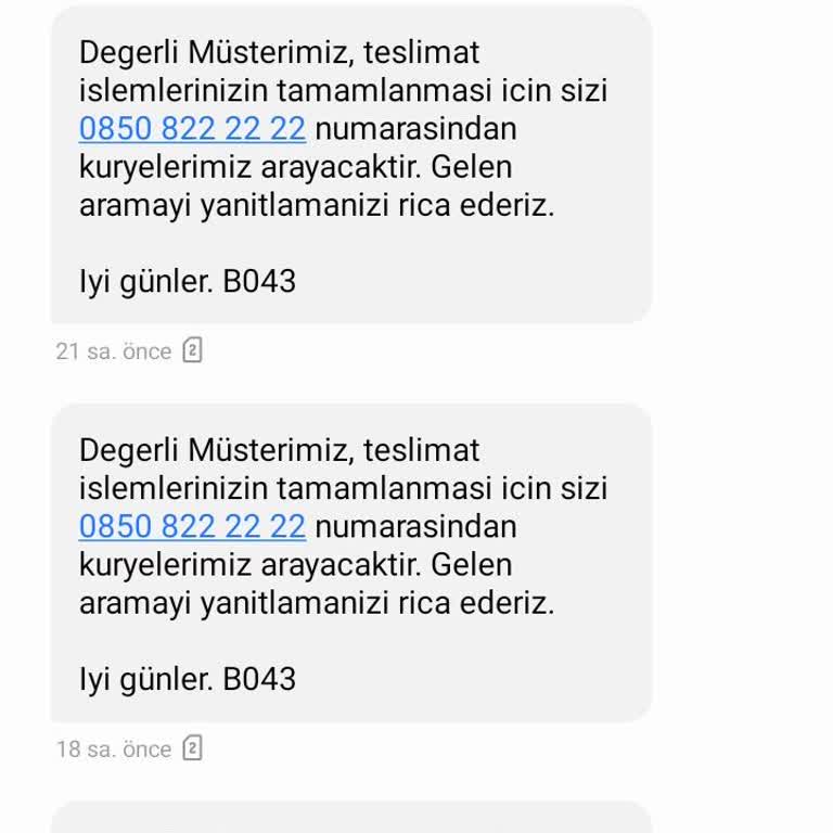 Teslimat Süreci Sorunları Ve Yanıltıcı Bilgilendirme