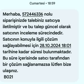 Teslim Edilmeyen Sipariş Ve İletişim Sorunları