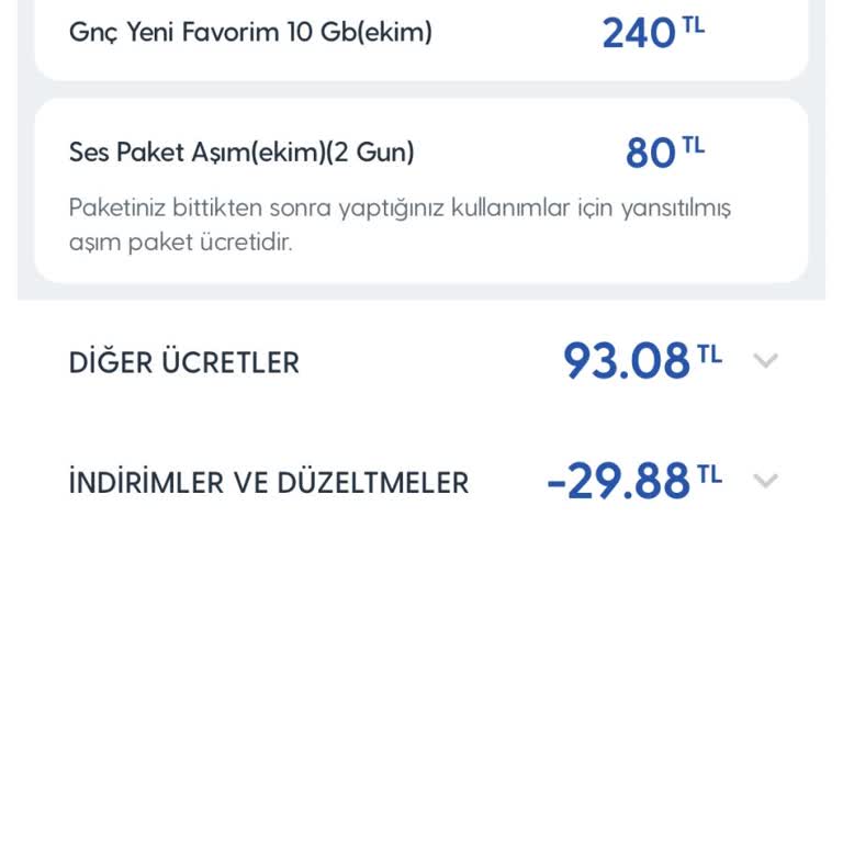 Haksız Ses Paketi Ücreti Ve Eksik Fatura Detayları