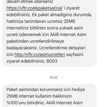 Haksız İnternet Aşım Ücreti