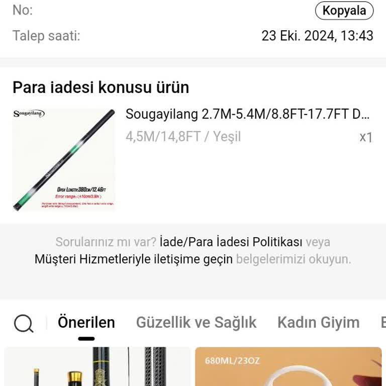 Eksik Ürün Teslimatı Ve Sorumluluk Reddi