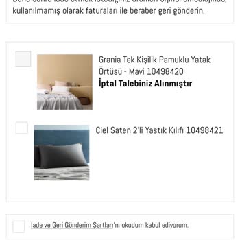 İptal Edilen Sipariş Ve İade Sorunu