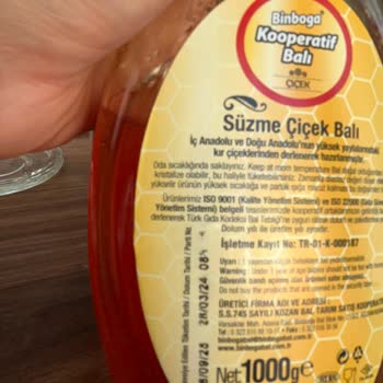 Binboğa Anpa Gross Marketinden Aldığım Balın Şekerlenmesi Ve Sağlık Endişesi