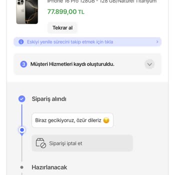 Hepsiburada'dan Sipariş Edilen İphone'un Teslimatında Yaşanan Gecikmeler