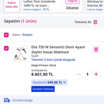 Elia Zeytin Hasat Makinesi Fiyat Farkı Şaşkınlığı