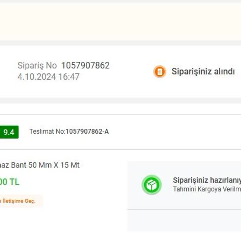Koçtaş Online Sipariş Teslimat Sorunu
