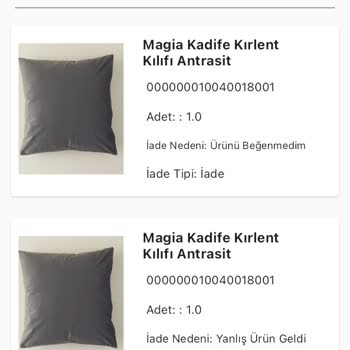 English Home'dan İade Ücreti Sorunu Ve Sürekli Yanlış Ürün