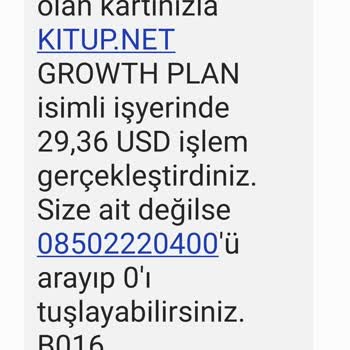 Kitup Habersiz Çekim Ve İade Talebi!