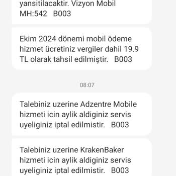 Vodafone Pay Üyeliği Hakkında Bilgilendirilmeden Kesilen Ücretler