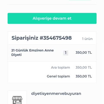 Diyetisyen Merve Buyuran Diyet Paketinde Eksik İçerik Ve İlgisiz Satıcı!