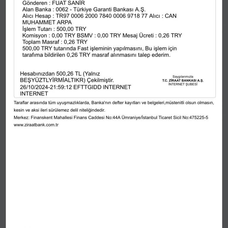 İzinsiz Para Çekimi Ve İletişim Sorunu