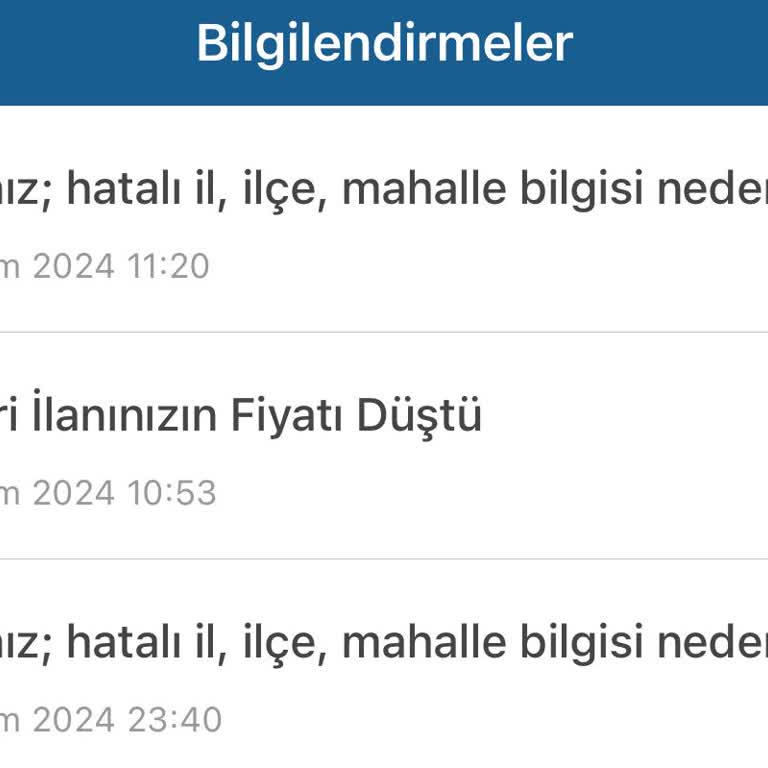 Sahibinden.com İlan Lokasyonu Değişikliği Sorunu Ve Haksız Kazanç