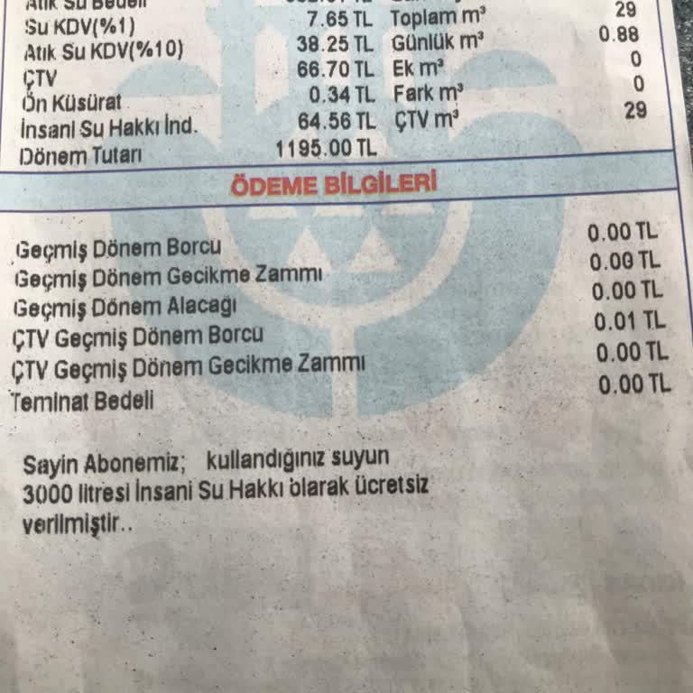 Haksız Atık Su Bedeli İadesi Talebi