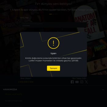 TV Plus Erişim Hatası Ve Müşteri Hizmetleri Sıkıntısı
