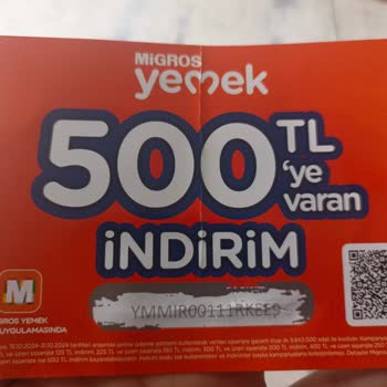 Migros Yemek Uygulaması İndirim Kuponu Hayal Kırıklığı