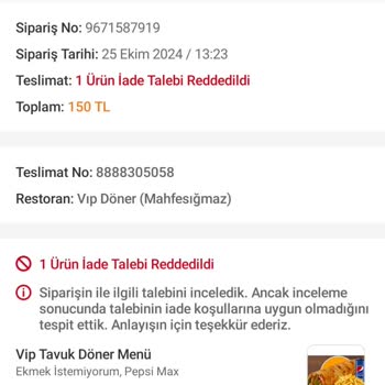 Yanlış Siparişlerde İade Sorunu