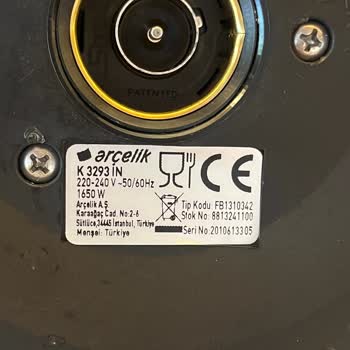 Arçelik Çay Makinesi Paslanma Sorunu