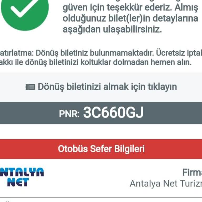 Antalya Net Turizm'de Soğuk Ve Saygısız Yolculuk