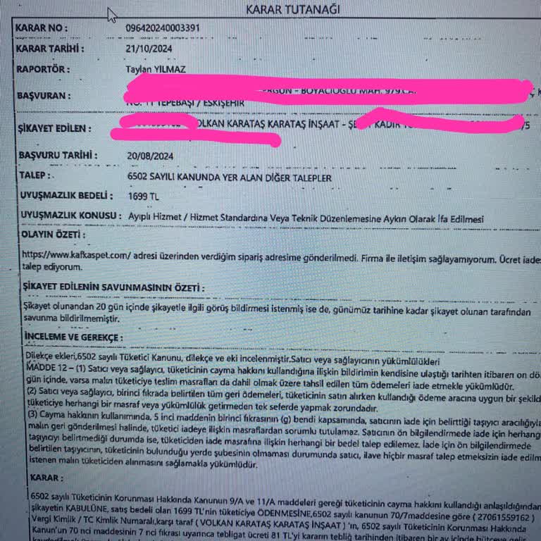 Yanlış Kişiye Yönlendirilmiş Şikayetler