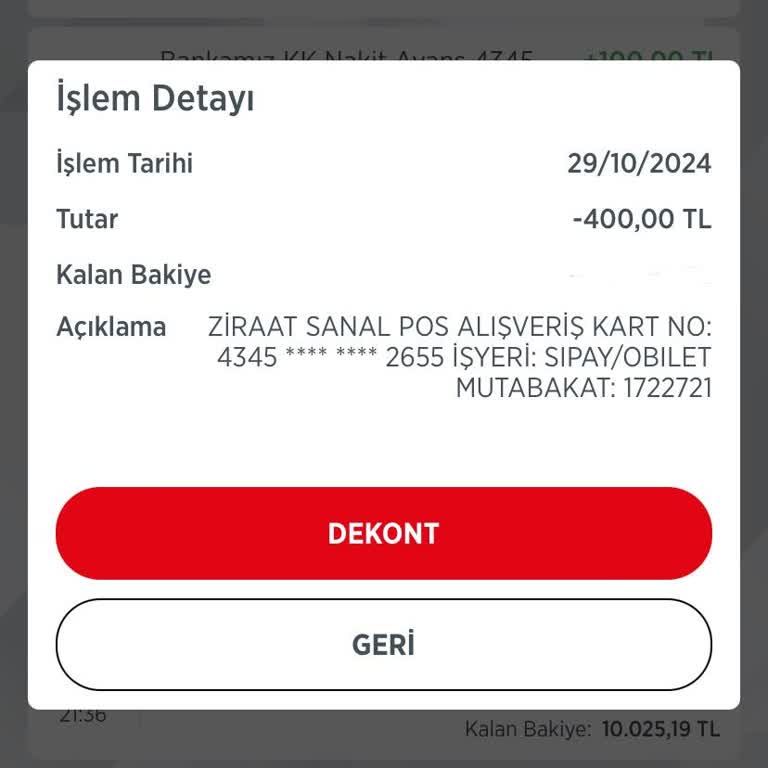 Obilet'te Bilet Alımında Yaşanan Sorun Ve İade Talebi