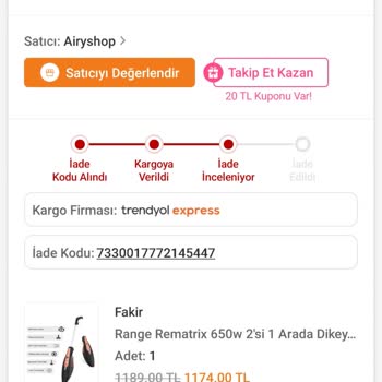 Trendyol İade Sürecinde Mağduriyet: Para İadesi Hala Yapılmadı