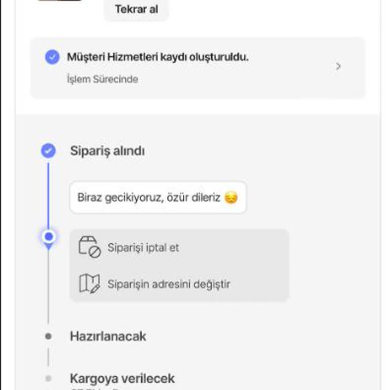 Sipariş Gecikmesi Ve İletişim Eksikliği