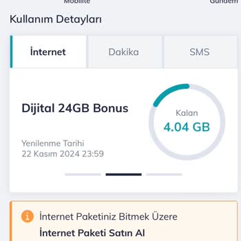 Hızla Tükenen İnternet Paketi Sorunu